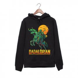 Hanorac personalizat negru unisex dadalorian
