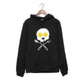 Hanorac personalizat negru unisex egg skull