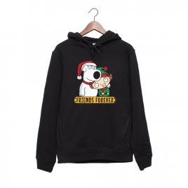 Hanorac personalizat negru unisex friends forever