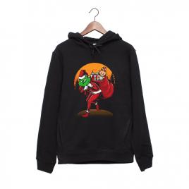 Hanorac personalizat negru unisex grinch stole christmas