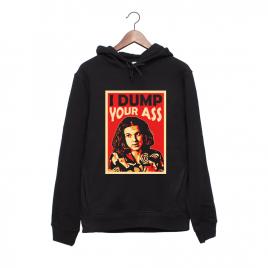 Hanorac personalizat negru unisex i dump your ass