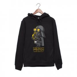 Hanorac personalizat negru unisex minion wars