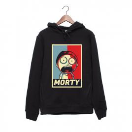 Hanorac personalizat negru unisex morty