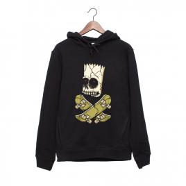 Hanorac personalizat negru unisex skateboarder