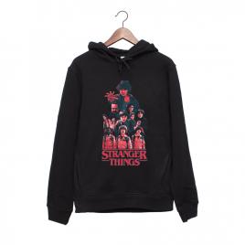 Hanorac personalizat negru unisex stranger team