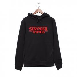 Hanorac personalizat negru unisex stranger things