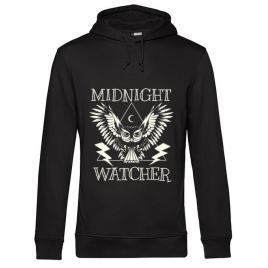 Hoodie barbat cu gluga midnight watcher negru