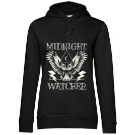 Hoodie dama cu gluga midnight watcher negru