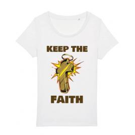 Tricou stanley stella dama keep the faith alb