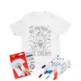 Tricou de colorat all you need is ice cream