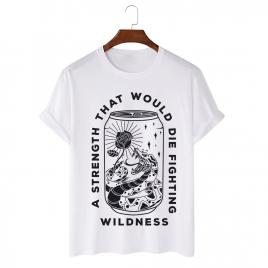 Tricou personalizat alb unisex snake can