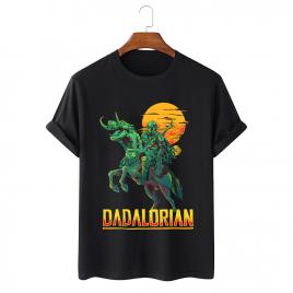 Tricou personalizat negru unisex dadalorian