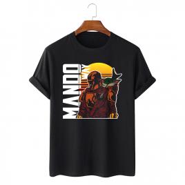 Tricou personalizat negru unisex mando way