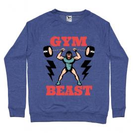 Bluza adler barbat gym beast albastru melanj