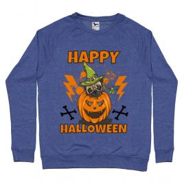 Bluza adler barbat halloween pug albastru melanj