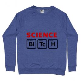 Bluza adler barbat science bitch albastru melanj