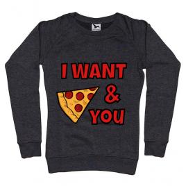 Bluza adler dama i want you negru melanj