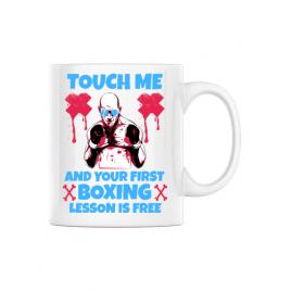 Cana personalizata touch me alb