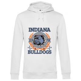 Hoodie barbat cu gluga indiana bulldogs alb
