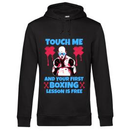 Hoodie barbat cu gluga touch me negru