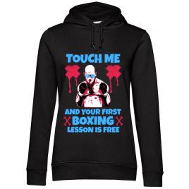Hoodie dama cu gluga touch me negru