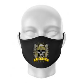 Masca personalizata reutilizabila born to ride negru