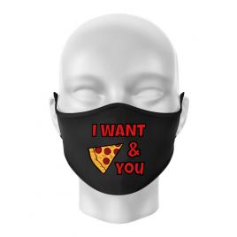 Masca personalizata reutilizabila i want you negru