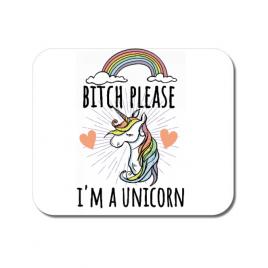Mousepad personalizat bitch please alb