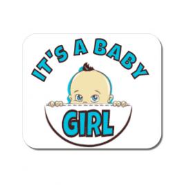 Mousepad personalizat it’s a baby girl alb