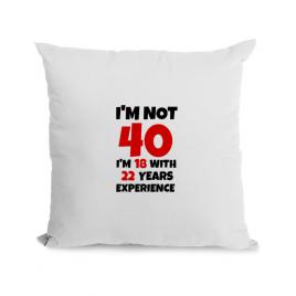 Perna personalizata 40 birthday alb