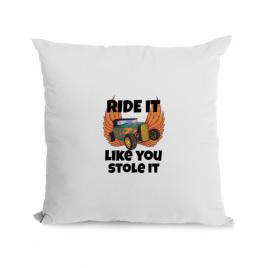 Perna personalizata ride it like you stole it alb