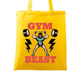 Sacosa din panza gym beast galben