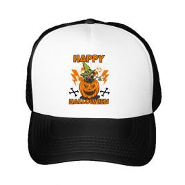 Sapca personalizata halloween pug alb