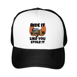 Sapca personalizata ride it like you stole it alb