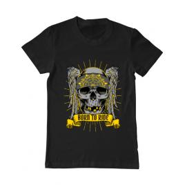 Tricou adler barbat born to ride negru