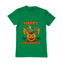 Tricou adler barbat halloween pug verde mediu