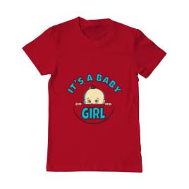 Tricou adler barbat it’s a baby girl rosu