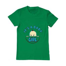 Tricou adler barbat it’s a baby girl verde mediu