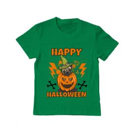 Tricou adler copil halloween pug verde mediu