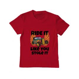 Tricou adler copil ride it like you stole it rosu