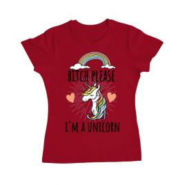 Tricou adler dama bitch please rosu