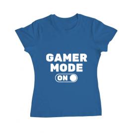 Tricou adler dama gamer mode on albastru azuriu