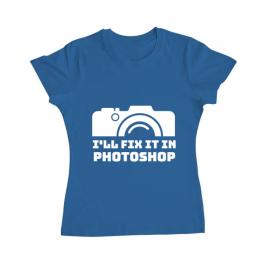 Tricou adler dama i’ll fix it albastru azuriu