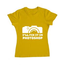 Tricou adler dama i’ll fix it galben