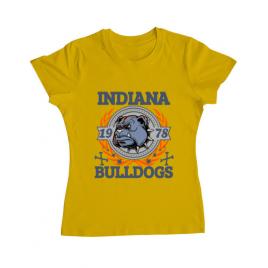 Tricou adler dama indiana bulldogs galben