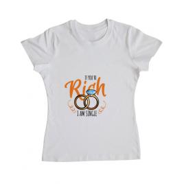 Tricou burlacite adler if you are rich alb