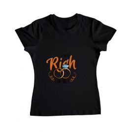 Tricou burlacite adler if you are rich negru
