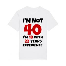Tricou stanley stella barbat 40 birthday alb