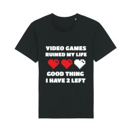 Tricou stanley stella barbat video games ruined my life negru
