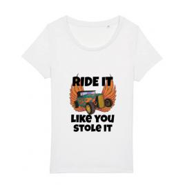 Tricou stanley stella dama ride it like you stole it alb